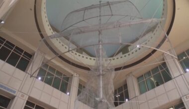 PHOTOS: Tampa Convention Center unveils 3 new art pieces, including a 62-foot-tall structure