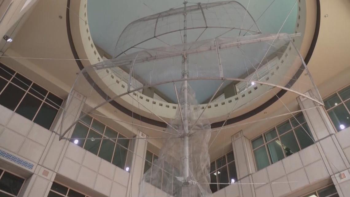 PHOTOS: Tampa Convention Center unveils 3 new art pieces, including a 62-foot-tall structure