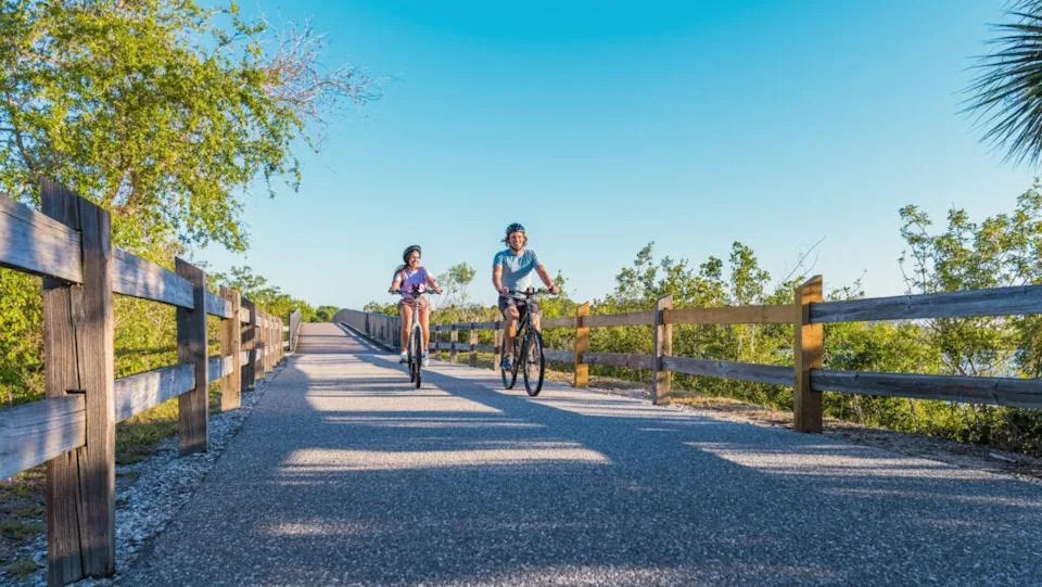 Bikers love pedaling on the Legacy Trail.