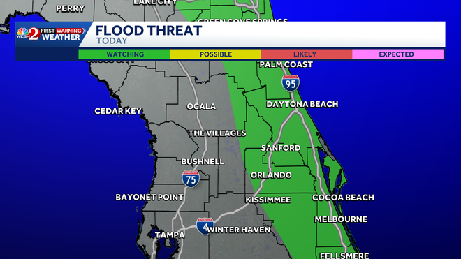 Flood threat impact weather