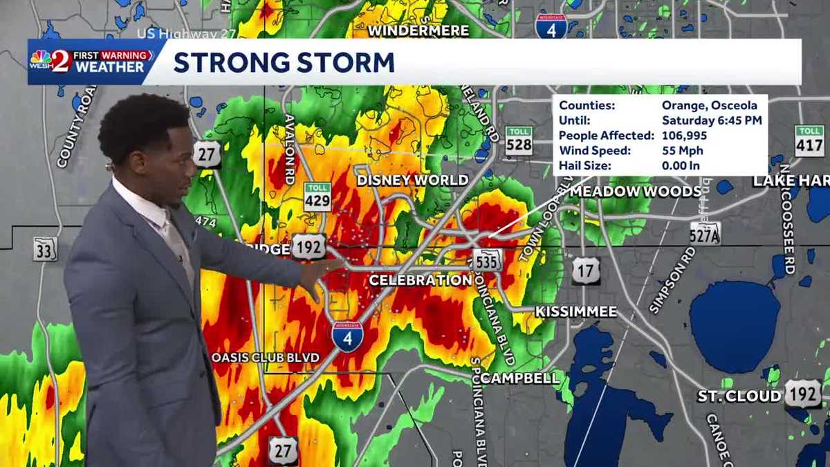 Flood Advisories and Severe Storms Sweep Through Central Florida