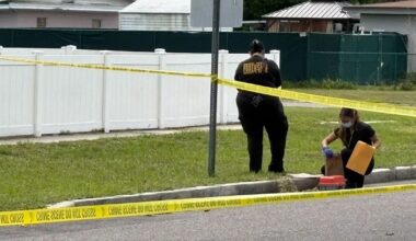 Deputies: Woman shot at a bus stop in Orange County; search on for suspect