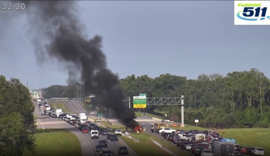 Vehicle fire causes shut down of SR-528 in Orange County