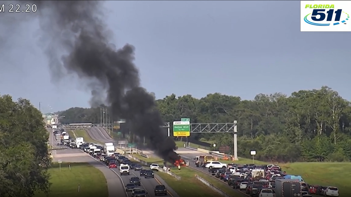 Vehicle fire causes shut down of SR-528 in Orange County