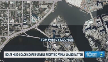 Tampa Bay Lightning Coach unveils Pediatric Family Lounge at Tampa General