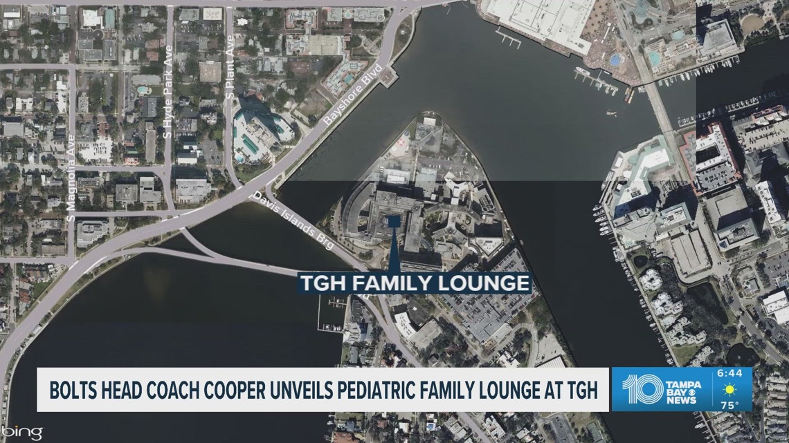 Tampa Bay Lightning Coach unveils Pediatric Family Lounge at Tampa General