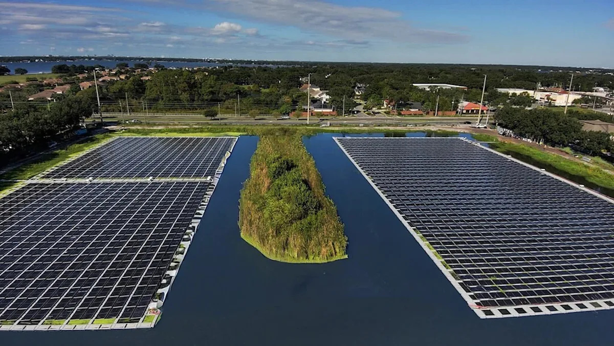 Florida is turning highway ponds into floating solar farms, with room to power 200,000 homes