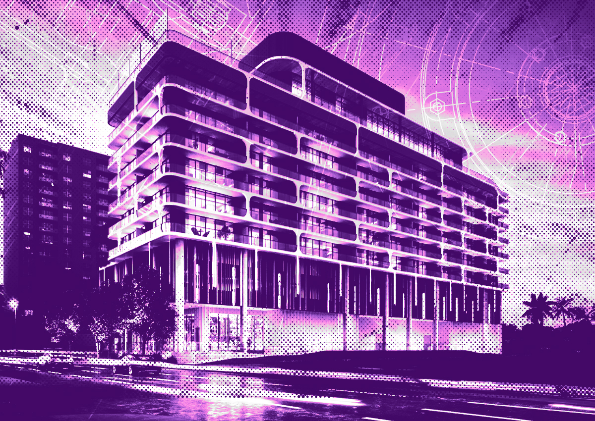 A rendering of 6940 Abbott Avenue in Miami Beach (Getty, Constellation Group)