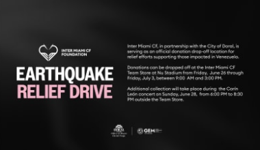 Inter Miami CF Foundation and the City of Doral Unite to Support Venezuela