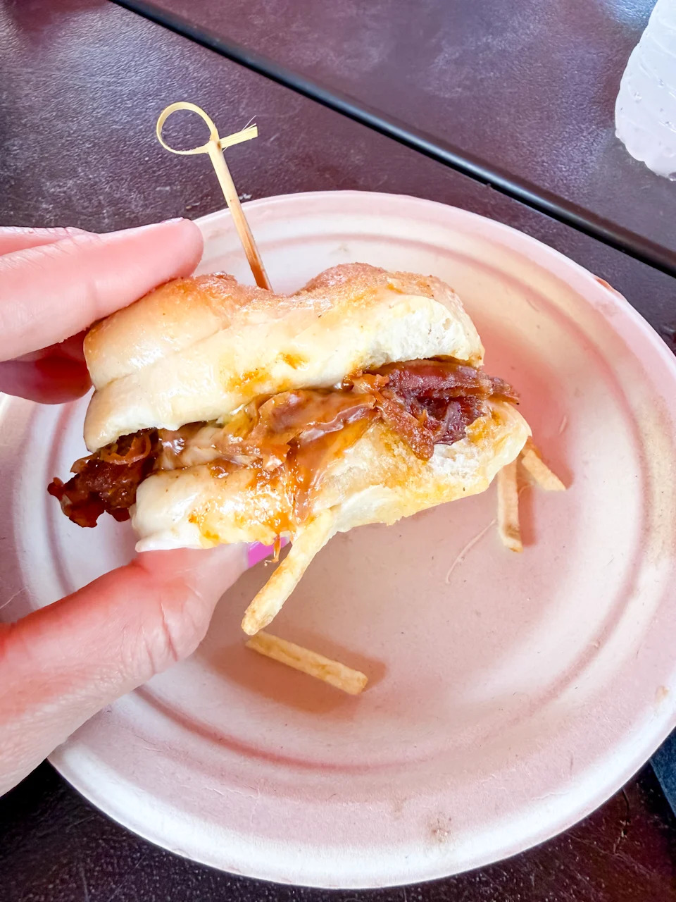 Garlic Knot Pork Slider
