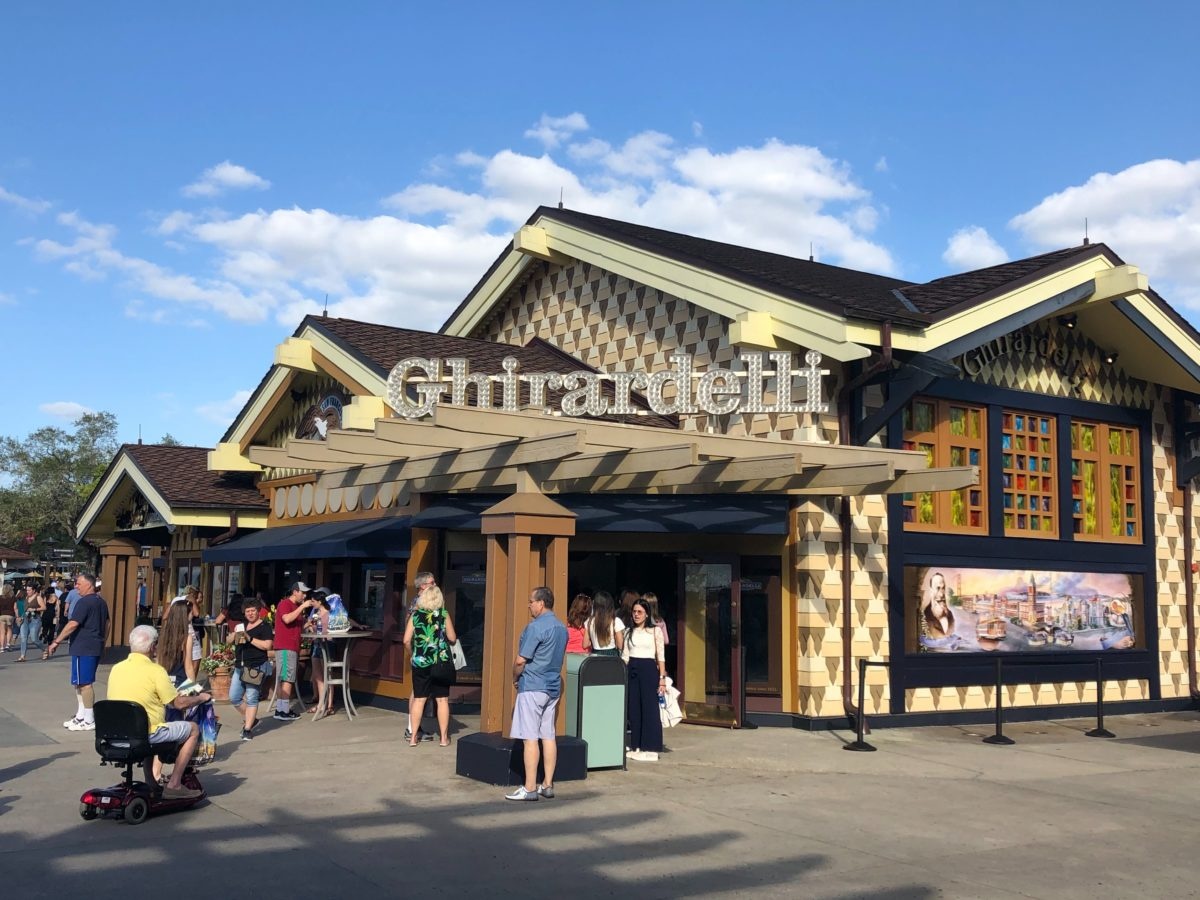 The Ghirardelli Soda Fountain & Chocolate Shop at Disney Springs will be renovating its current home location and temporarily relocating to the Town Center area.