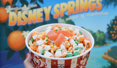 Similar to the create your own popcorn option at Main Street Confectionery at Magic Kingdom, you can add all kinds of toppings to regular and flavored popcorn at Goofy