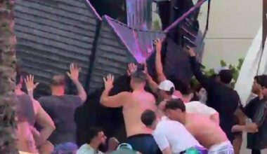 Watch: 5 injured after wind collapses gazebo at Hard Rock club pool
