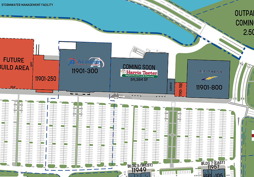 A 4,700-square-foot speculative retail building is expected to be available for up to three tenants. A 4,700-square-foot speculative retail building is expected to be available for up to three tenants.