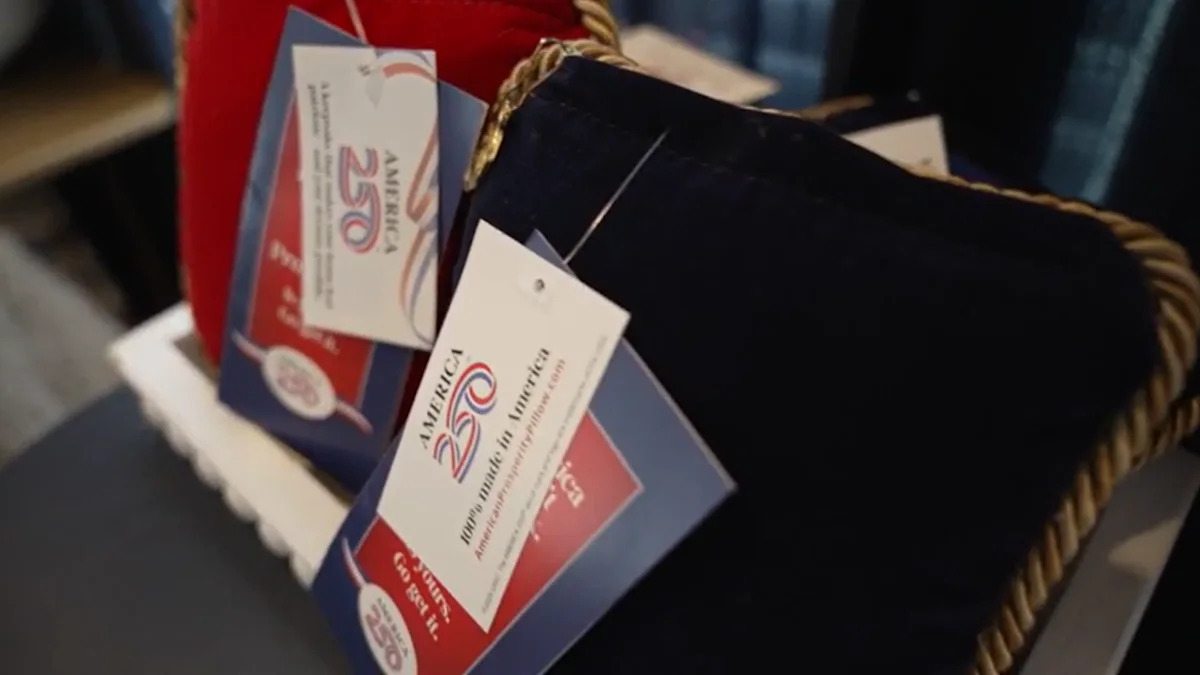 Tampa designer crafts 'prosperity pillows' for America’s 250th birthday celebration