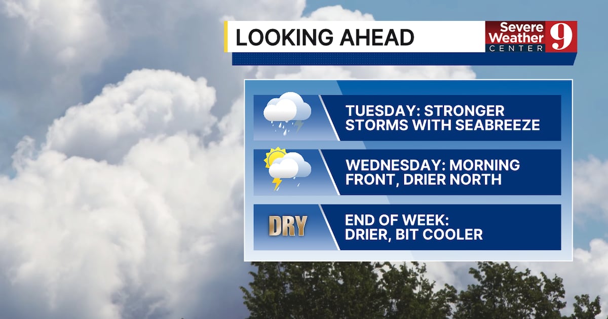 Thunderstorms and high humidity expected Tuesday in Central Florida
