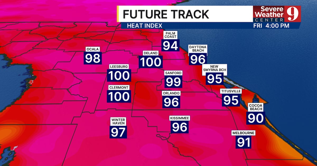 Central Florida braces for hot, humid, and rainy weekend