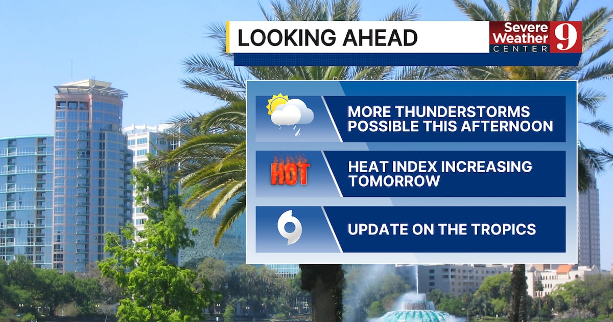 Warm temps, high humidity to fuel storms in Central Florida
