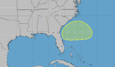 NHC monitors low-pressure system off Florida coast