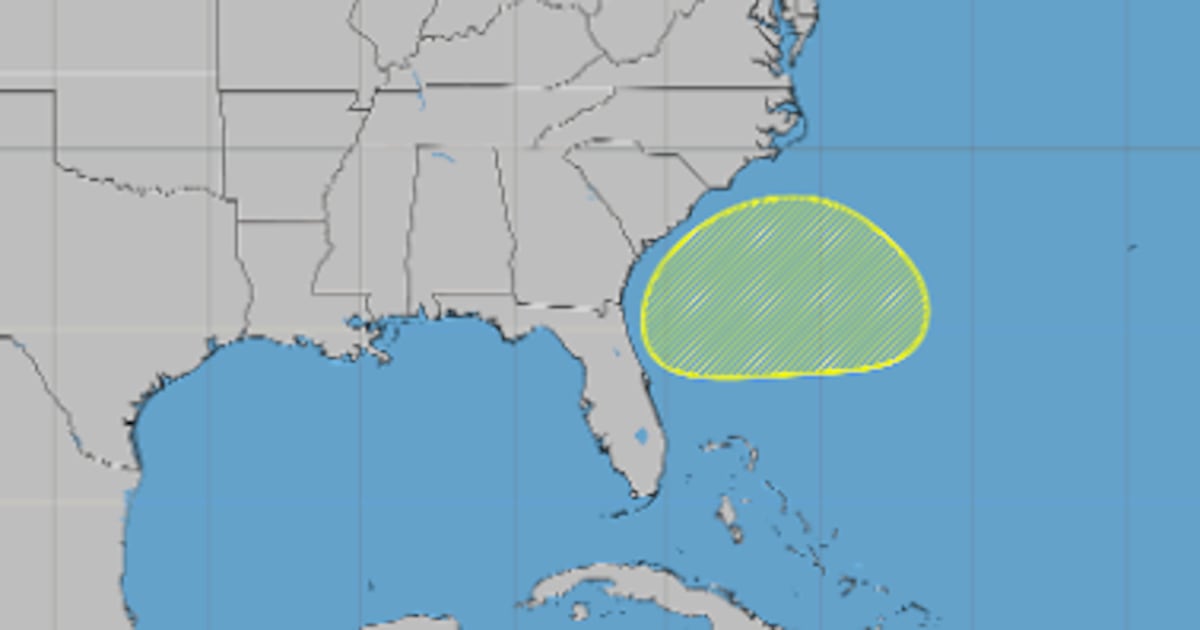 NHC monitors low-pressure system off Florida coast