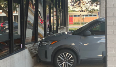 Two injured after car crashes into an Arlington restaurant