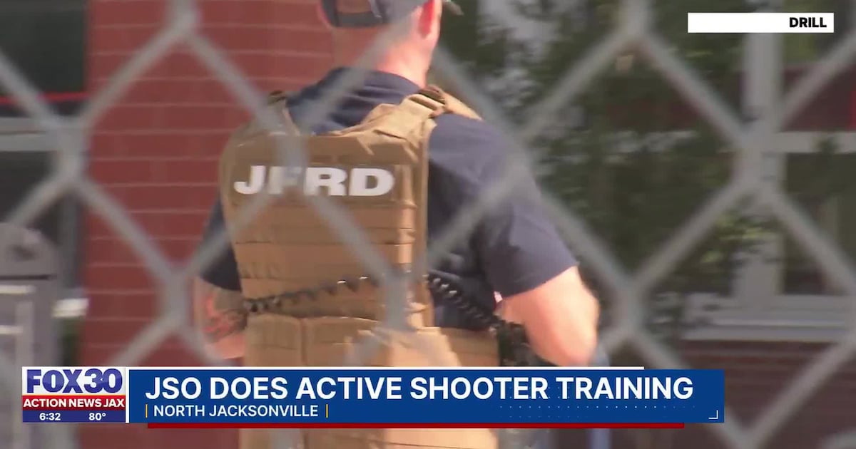 School shooting drill: Law enforcement swarms Stanton College Prep