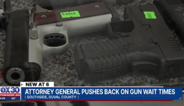 FL AG asks for three-day wait period for gun purchases to be declared unconstitutional – Action News Jax