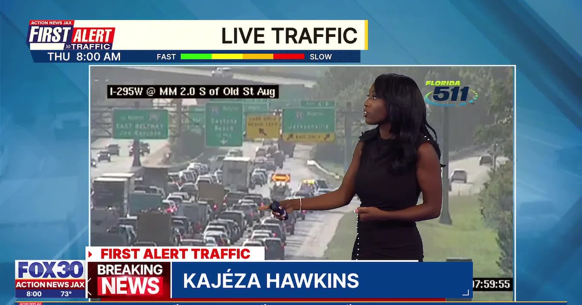 Crashes causing major backups on I-295 in Jacksonville, Blanding Blvd. in Clay Co. – Action News Jax