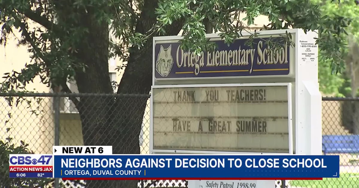 Why is Ortega Elementary being declared surplus before a closure vote? Parents want answers – Action News Jax