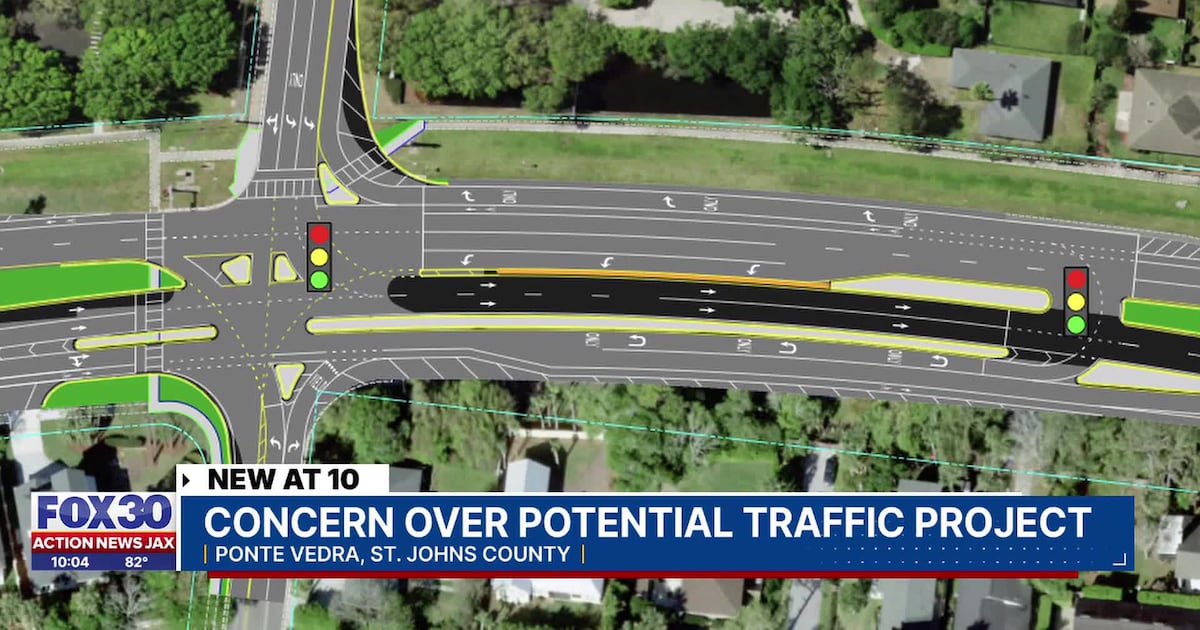 Ponte Vedra residents on edge about proposed changes for A1A intersections – Action News Jax