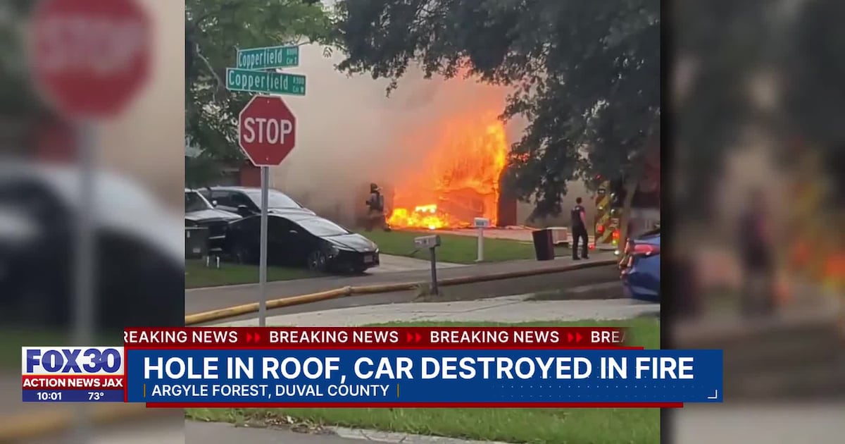 ‘A big plume of black smoke’: Neighbors react to Argyle house fire that claims garage – Action News Jax