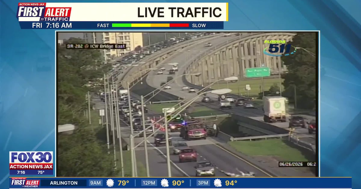 Major traffic delay: Crash at Intracoastal Bridge