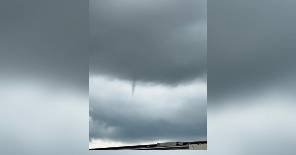 Funnel clouds spotted in part of Miami Valley on Saturday
