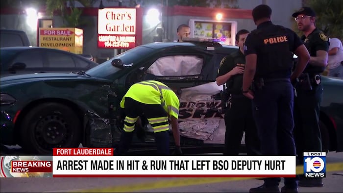 Police arrest man in connection with hit-and-run that left BSO deputy hurt in Fort Lauderdale