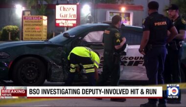 BSO deputy hospitalized after hit-and-run crash in Fort Lauderdale; driver remains at large