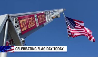 Florida Keys fire stations showing of American pride for Flag Day
