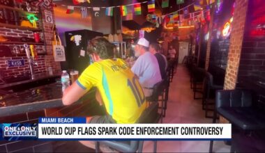Miami Beach admits mistake after restaurant told to remove World Cup flags