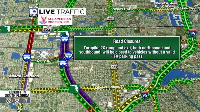 FIFA World Cup 2026: Expect Turnpike 2X ramp and exit delays at Miami Stadium