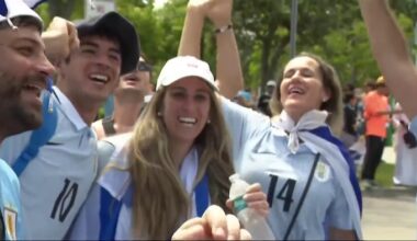 Uruguayans arrive in high spirits ahead of FIFA World Cup match against Saudi Arabia in Miami