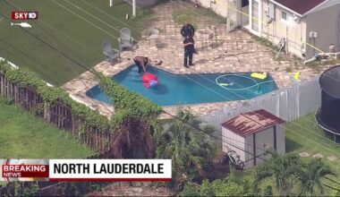 Child hospitalized after being pulled from pool in North Lauderdale, first responders say