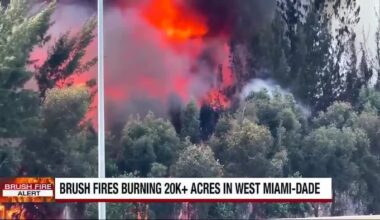 Some traffic closures remain in effect as Miami-Dade brush fires scorch about 20K acres
