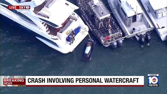 Personal watercraft crash off Virginia Key sends 2 to trauma center