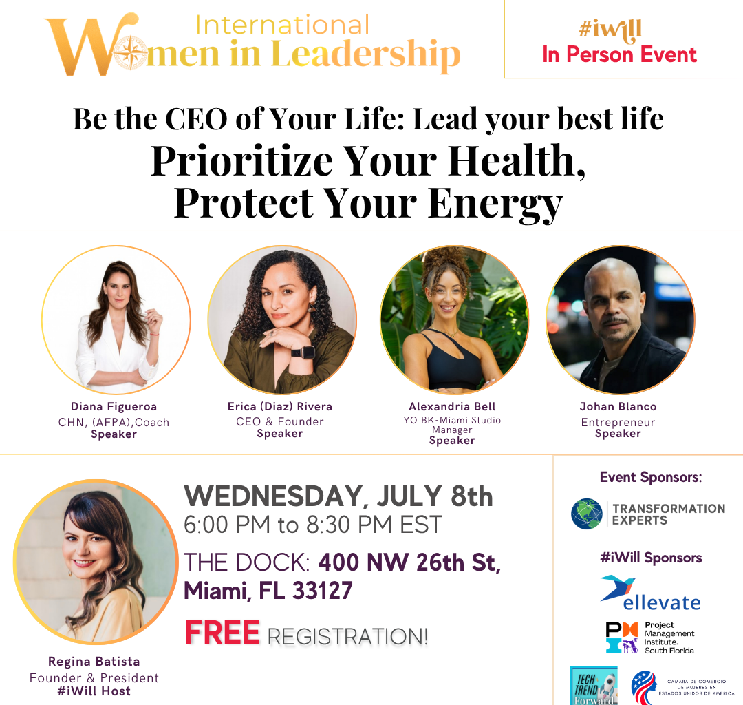 In Person: Be the CEO of Your Life: Lead Your Best Life! Prioritize Your Health, Protect Your Energy