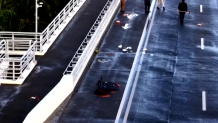 Fort Lauderdale Police said it happened at around 6:40 a.m., when they were called to a hit-and-run crash where a woman had been hit by a dark vehicle while riding her bike. 