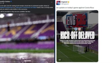 Live updates: Weather delay in