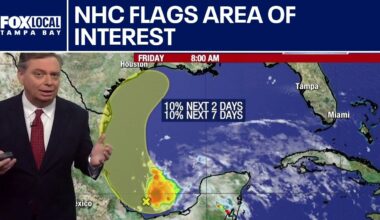 National Hurricane Center flags area of interest