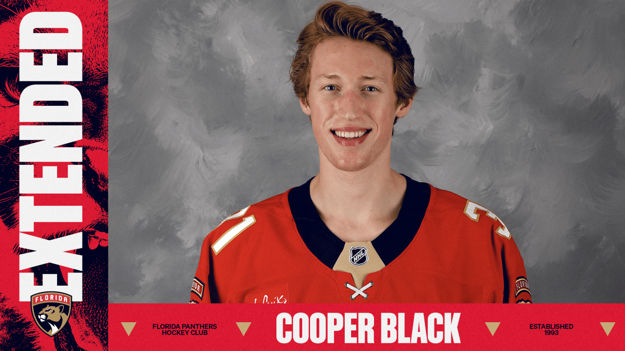 Florida Panthers Agree to Terms with Goaltender Cooper Black on a Two-Year, Two-Way Contract Extension