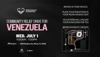 Support Venezuela in Donation Drive Through Event at Nu Stadium on July 1