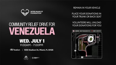 Support Venezuela in Donation Drive Through Event at Nu Stadium on July 1
