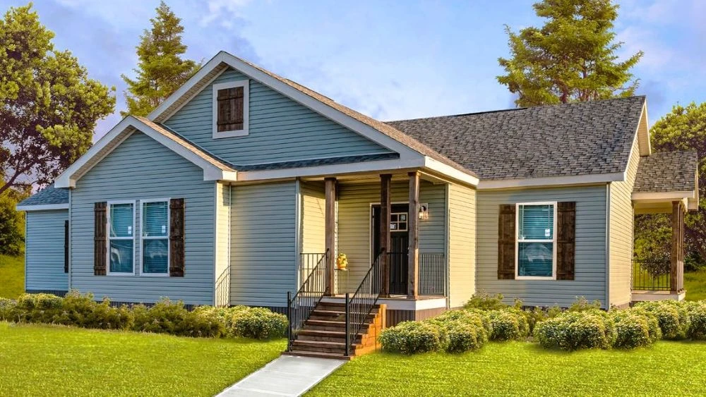 A manufactured home that could be used as affordable housing.